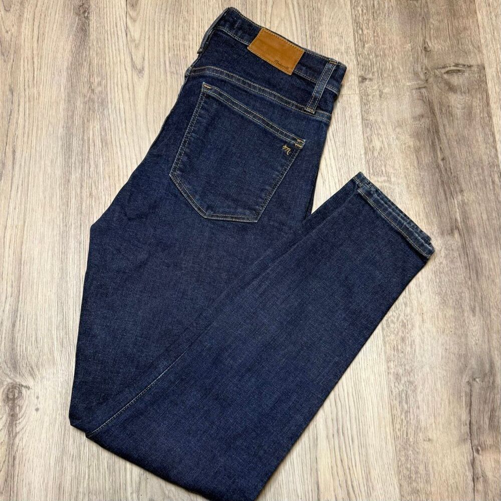 Madewell Jeans Womens 29 Blue Dark Wash Skinny High Rise Stretch Denim - Picture 1 of 9
